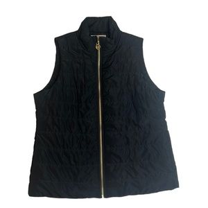 Michael Kors Black Quilted Zip Up Vest